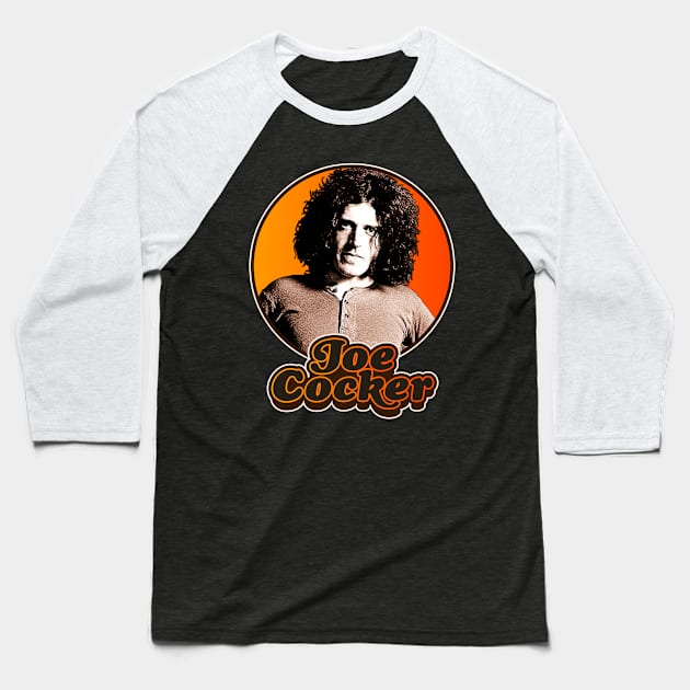 Retro Joe Cocker Tribute Baseball T-Shirt by darklordpug